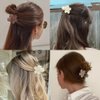 ATODEN Small Flower Hair Clips Claw Clips for Thin Hair 10Pcs Daisy Claw Clips for Hair 1.6'' Matte Tiny Hair Claws Neutral Jaw Clips for Thick Medium Thin Hair Cute Hair Accessories for Women Girls