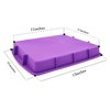 Lmaray 11 x 9.5 Inch Purple Silicone Baking Pan, Safe, Durable, Easy Cleanup, Microwave and Oven Safe
