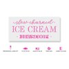Slow Churned Ice Cream Stencil - Easy-to-Use for Crafting Directional and Informative Signs, Slow Stencil