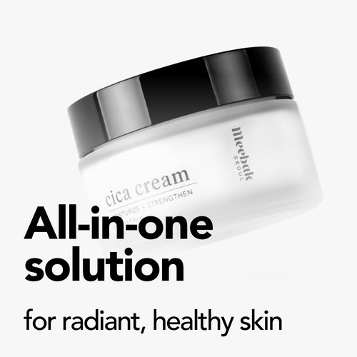 Meebak Cica Cream, Hydrating Anti-Aging Face Moisturizer with Centella Retinol & Hyaluronic Acid, Soothing Daily Cream for All Skin Types, Korean Skincare for Men & Women (50ml 1.68fl.oz)