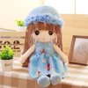 Tvoip Tulle Skirt Princess Plush Toy Phial Dolls Children Girls Doll Cute Little Girl Dolls, 18 Inch (Blue)