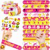 Cherisnowy 48 PCS Softball Party Favors 24PCS Tattoos Stickers 24PCS Slap Bracelets Wristbands Perfect for Themed Birthday Baby Showers or Classroom Rewards Ideal Decor and Gifts for Girls and Boys