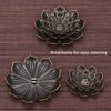 SLKIJDHFB Incense Burner - Incense Stick Holder 5 Incense Holes with Detachable Ash Catcher