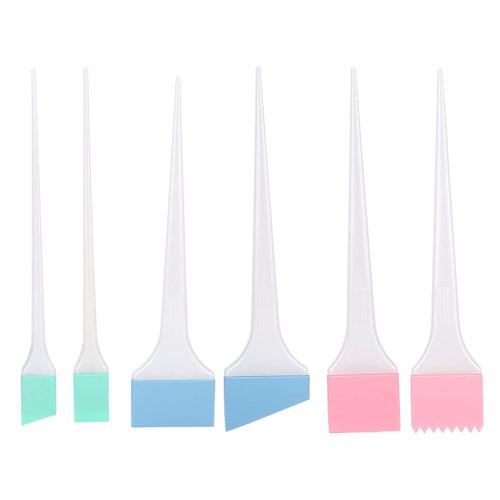 6Pcs Hair Coloring Brush for Hair Dye, Hair Color Brush Set, Mixing Bowl Kit Tint Comb for Hair Tint Dying Coloring Applicator, Silicone Hair Coloring Dyeing Hairdressing Tool for Hair Salon