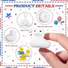 Sratte 72 Pieces DIY Rubber Ducks White Blank Rubber Ducks Bath Mini Ducks for Pool Bathtub Baby Party Favors Kids Birthday Gifts