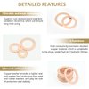 225 Pieces Copper Metric Flat Washers, Sealing Washers, Kindroufly 10 Sizes Copper Washers, Metal Washers Assortment Kit (M5 M6 M8 M10 M12 M14 M16)