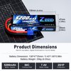 Zeee 2S 5200mAh Lipo Battery 7.4V 50C Hard Case Battery with EC3 Plug Compatible with 1/8 1/10 RC Vehicles Car Slash RC Buggy Truggy RC Airplane UAV Drone(2 Pack)