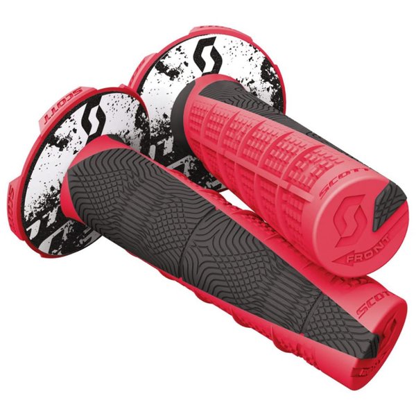 Scott Deuce 2 Off-Road Motorcycle Hand Grips - Pink/Black/One Size