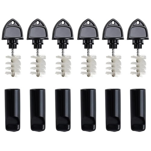 Cirwurie Beer Faucet Cap & Plug Covers 12 Pack Beer Tap Plug Cap Brushes & Rubber Draft Faucet Soother Sanitary Covers Spout Plug Cleaning Tap Kit for Kegerator