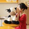 pangcangshu Cow Year Plush Toy Cute Cattle Stuffed Animals Cattle Soft Doll Kids Toys Birthday Gift for Children (Black and White, 30cm/11inch)