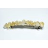 Citrine Stone French Barrette Hair Clip 4" or 100 mm Length