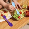Arroyner 30Pcs Plastic Sporks Tritan Sporks 3 in 1 Travel Fork for Camping, Travel, Home, Restaurant (7 Inch)