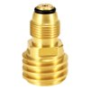 Hooshing Propane Tank Adapter Converts POL LP Tank Service Valve to QCC1 / Type1 Hose or Regulator Solid Brass Old to New