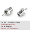 GLOBACT RC Glow Plugs 70117#3 N3 Hot Spark Nitro Engine Parts Replace OS 8 for Redcat Kyosho HSP HPI 1/8 1/10 Scale RC Car Truck Buggy (5pcs)