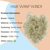 CAISHA Hairpiece Hair Wrap Heat-resistant Synthetic Fibres Curly Messy Updo Platinum Blonde HW8