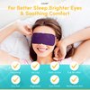 Heated Eye Steam 12 Mask for Dry Eyes Self Warm Compress Dark Circles Puffiness Treatment Warming Eye Mask for Relaxation & Moist Heat Therapy Fatigue, Stress, and Migraine 6 Aromas Home Spa Eye Pad