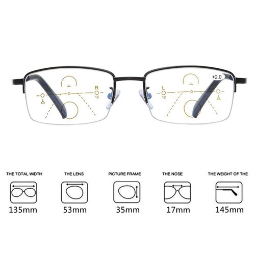 MIRYEA Progressive Multifocus Computer Reading Glasses Blue Light Blocking Readers