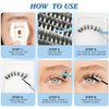 KevKev Lash Clusters Kit 3D Fluffy Cluster Lashes 30D+40D+50D 320 Pcs DIY Lash Extensions Eyelash Clusters GLue Individual Lashes Remover Cluster Thin Band & Soft (Fluffy 30D+40D+50D Kit,8-16mix)