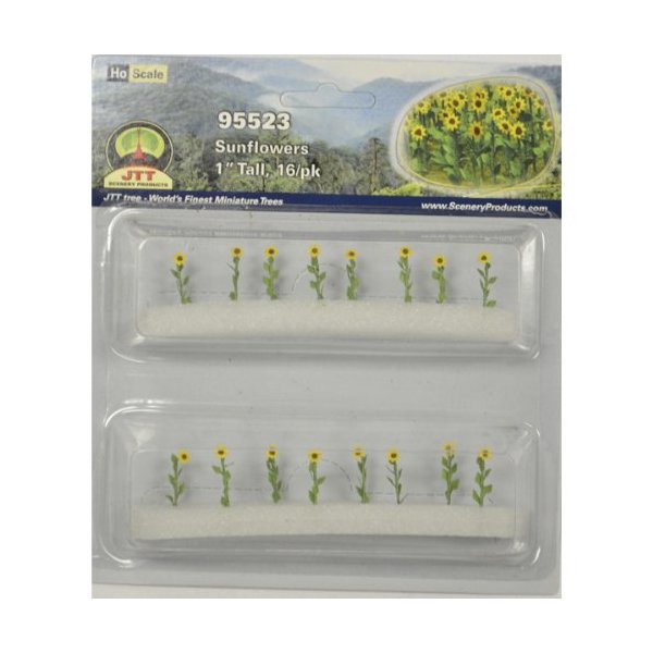 JTT Scenery Products Flowering Plants Series: Sunflowers, 1"