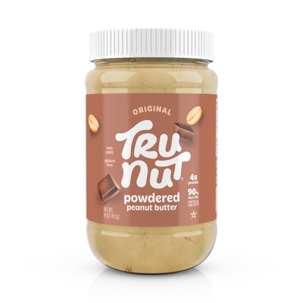 Tru-Nut - Chocolate Peanut Butter Powder - Healthy Peanut Butter, Vegan, 4g of Protein, 50 calories - Peanut Butter Chocolate Flavored - 16oz