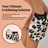 Kitsch Deep Exfoliating Glove, Eco Friendly Exfoliating Body Scrubber, Dead Skin Remover & Body Scrubber Exfoliator, Body Scrub Mitt for Skin Cell Renewal, Body Exfoliating Gloves for Shower, Leopard