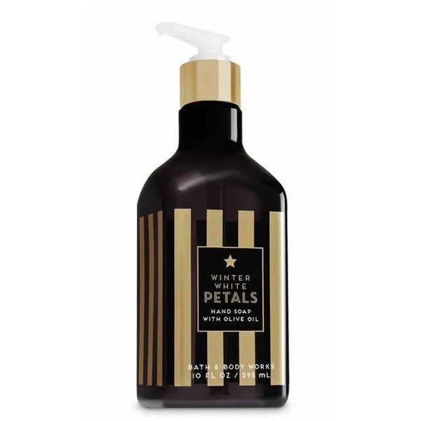 Bath Body Winter White Petals Gentle Foaming Hand Soap | 10 Fl Oz | Scented with Natural Essential Oils