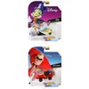 Hot Wheels Set of 6 Disney/Pixar Character Cars, Series 6, 1/64 Collectible Die Cast Toy Cars, with Steamboat Willie, Ariel, Jiminy Cricket, Captain Hook, Timon and Mr. Incredible