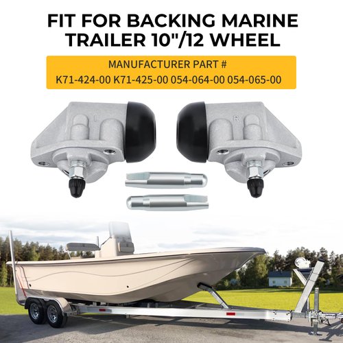 Fit for Backing Marine Trailer 10"/12" Hydraulic Brake Uni-Servo Wheel Cylinders K71-424-00 K71-425-00 054-064-00 054-065-00