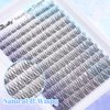Natural Lash Clusters Kit Wispy Lash Extension Kit Cluster Eyelash Extension C Curl Cluster Lashes Kit DIY Eyelash Extension Kit Natural Eyelash Clusters with Lash Bond and Seal by Newcally