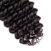 Human Braiding Hair 1 Bundle 100g Deep Water Wave Bulk Human Hair for Braiding No Weft 10A Brazilian Virgin Curly Human Hair Extensions for Boho Braids Wet and Wavy (Natural Black, 16Inch)