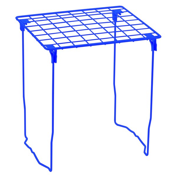 LockerMate Stac-A-Shelf Locker Shelf, Stackable Organizer, Extra Tall, Fits Standard Size School Lockers, Blue