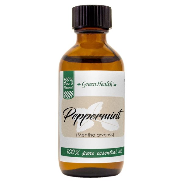 2 fl oz - Peppermint Essential Oil - 100% Pure Essential - GreenHealth