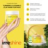 irreshine Turmeric Vitamin C Clay Mask: Turmeric Face Mask Vitamin C Clay Mask Clay Mask for Face Clay Face Mask - Vitamin C Clay Mask with Turmeric Vitamin C Face Mask 5.07oz/150ml