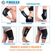 FreezeSleeve Ice & Heat Therapy Sleeve- Reusable, Flexible Gel Hot/Cold Pack, 360 Coverage for Knee, Elbow, Ankle, Wrist- Black, Small/Medium