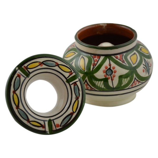 Ceramic Ashtrays Hand Made Moroccan smokeless Ceramic Vivid Colors Medium