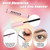 DIY Lash Extension Kit Individual Lashes Kit for Beginner at Home with 280 PCS 9-16mm Length 30D+40D Curl Lash Clusters Lash Bond and Seal Glue Remover Tweezers Lash Applicator Tool