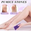 JEFHOMKIT Foot Pumice Stone,40 PCS Pumice Stone for Feet,Disposable Foot Scrubber Pumice Pads,Pumice Stone Dead Skin Callus Remover for Feet,Sponge Pedicure Stone for Nail Salon Home Use(Purple)