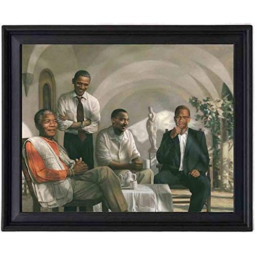 EV The Pioneers Poster Picture Frame - Mandela - Obama - MLK Martin Luther King - Malcolm X - 8x10