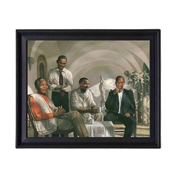 EV The Pioneers Poster Picture Frame - Mandela - Obama - MLK Martin Luther King - Malcolm X - 8x10