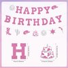Western Cowgirl Happy Birthday Banner, Glitter Cowgirl Birthday Banner Disco Cowgirl Happy Birthday Banner Easy To Use Perfect Birthday Celebration Decorations