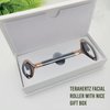 Terahertz Facial Roller Skin Care - Face Massager Roller with Gift Box | Classy Rose Gold | Facial Gua Sha Tools | Face Roller for Wrinkles & Lifting, Eye Roller for Puffy Eyes, Terahertz for Face