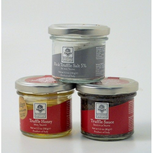 Selezione Tartufi, Truffle Salt, Sauce, and Honey