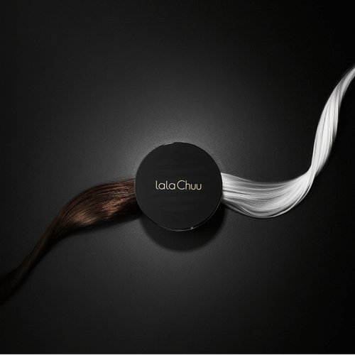 lalaChuu Hair Cushion (Natural Black), Portable Hair Color Fillers, Voluming, Nourishing, Covering Grey Hair, 15 gram, 0.52 ounce