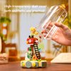 PANTASY Le Petit Prince Rose Mailbox Building Block Set, Creative DIY Flower Display with Rotating Globe Dome, Collectible Model Kit for Adults and Kids, Gift Idea for Le Petit Prince Fans