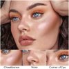 evpct 2in1 Face Shaping & Contouring Stick Cream Contour Concealer Bronzer Stick Makeup Kit for Face Highlighter Makeup Stick contorno maquillaje de maquillaje, NEW Universal Light +NEW Light Medium