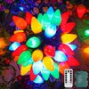 Supernoor 50LED C7 Christmas Lights,24Ft C7 Christmas Lights Battery Operated C7 Christmas String Lights Christmas Lights for Indoor Outdoor Xmas Tree Garden Patio Party Christmas Decorations