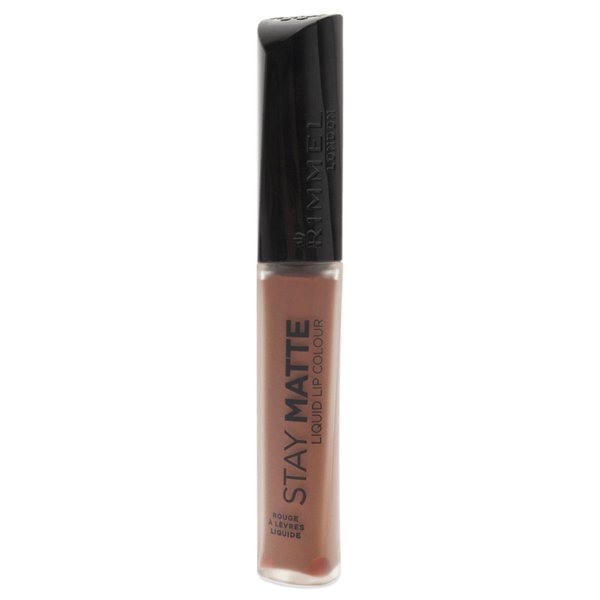 Rimmel London Stay Matte Liquid Lip Color with Full Coverage Kiss-Proof Waterproof Matte Lipstick Formula that Lasts 12 Hours - 725 Love Bite, .21oz