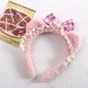 Kopida Cute Plush Bear Ear Headbands Bow Hair band, Non Slip Wash Face Headbands Elastic Bands for Women Girl
