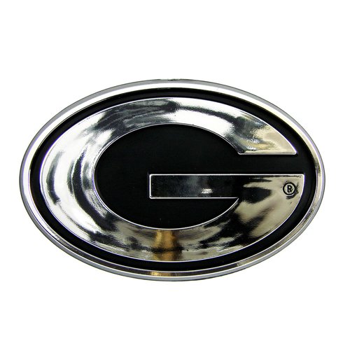 FANMATS 60340 Georgia Bulldogs Molded Chrome Plastic Emblem
