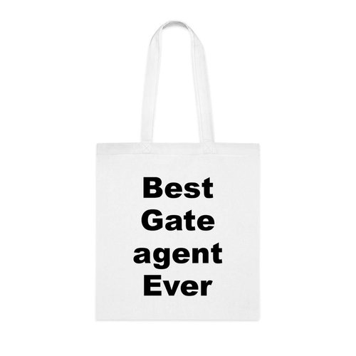 SpreadPassion Gate Agent Tote Bag, Best Gate Agent Ever Bag, Gate Agent Gift, Gate Agent Shoulder Bag, Gate Agent reusable Bags, Birthday Christmas Basket Gag Gift Idea